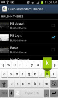 Kii Keyboard 1.0 can change the look of Android keyboard