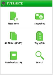 Evernote 2.0 Android