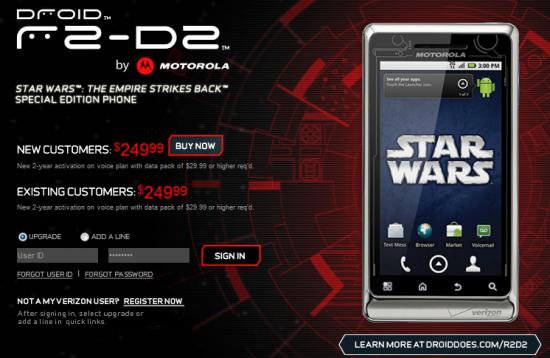 Motorola Droid R2-D2