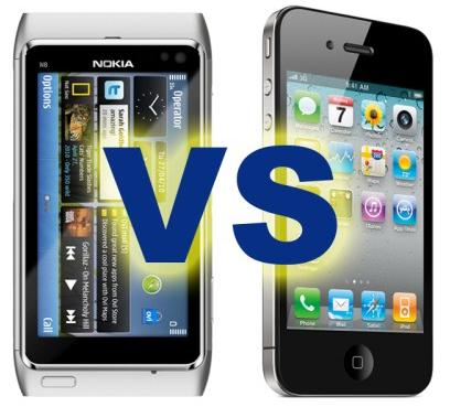 Nokia N8 vs iPhone 4