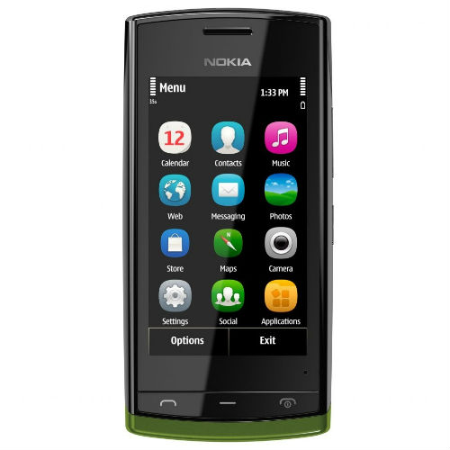 Nokia 500 green front view