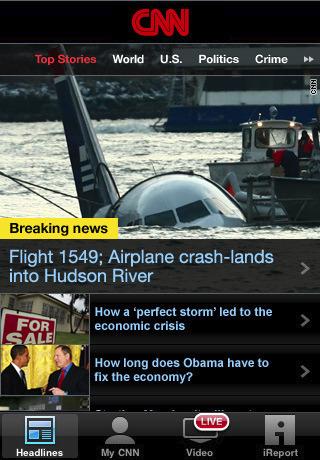 CNN iPhone iPod Application