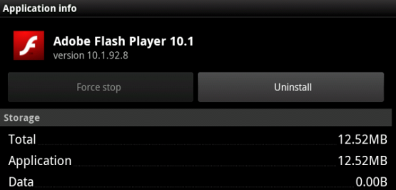 Flash Player 10.1 Android 2.2 Froyo