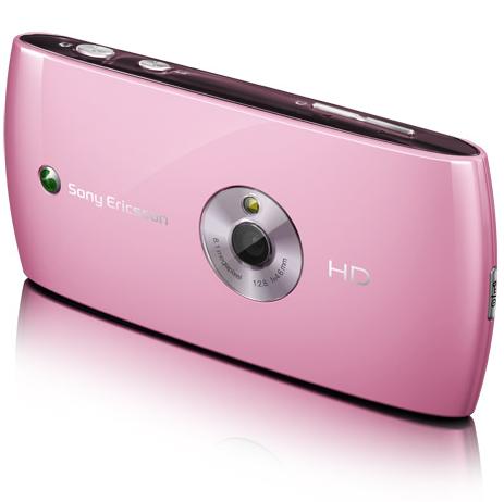 Sony Ericsson Vivaz Pink Back View