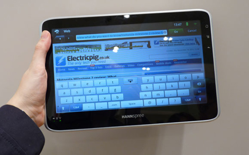 Hannspad Android tablet